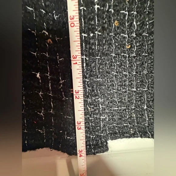 Lane Bryant Black & Gold Sequin Tweed Shacket size 22/24 NWT - Picture 7 of 7